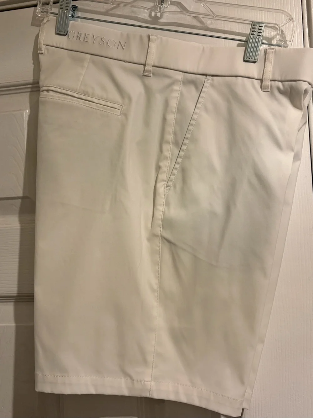 Greyson Cream Flat-Front Men's Shorts